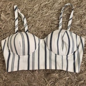 Forever 21 Striped Bustier